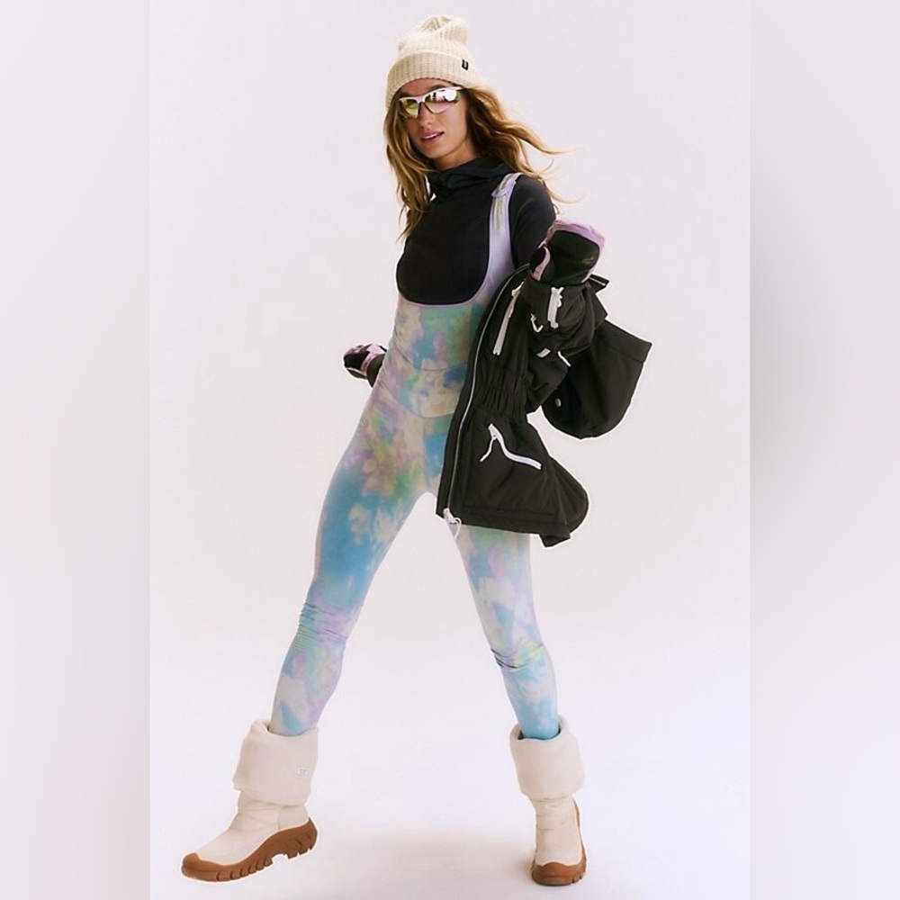 FREE PEOPLE Movement You Know It Base Onesie Printed - Picture 1 of 13